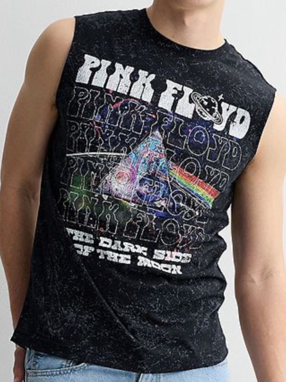 Pink Floyd 1973 Dark Side of the Moon Graphic Muscle Tee